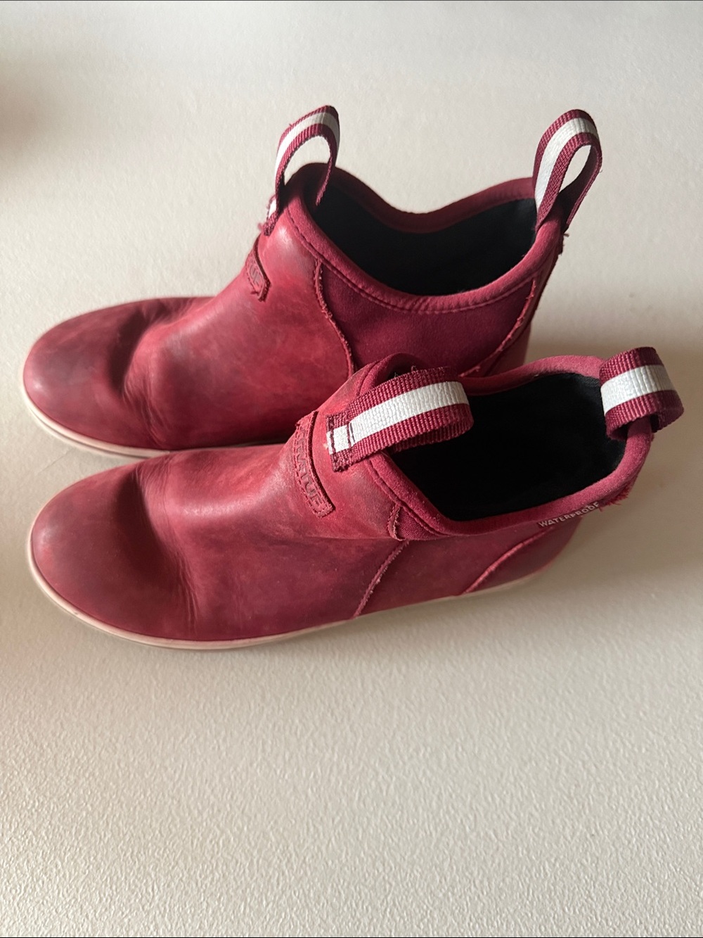 XTRATUF Women's Leather Ankle Deck Boots size 8
